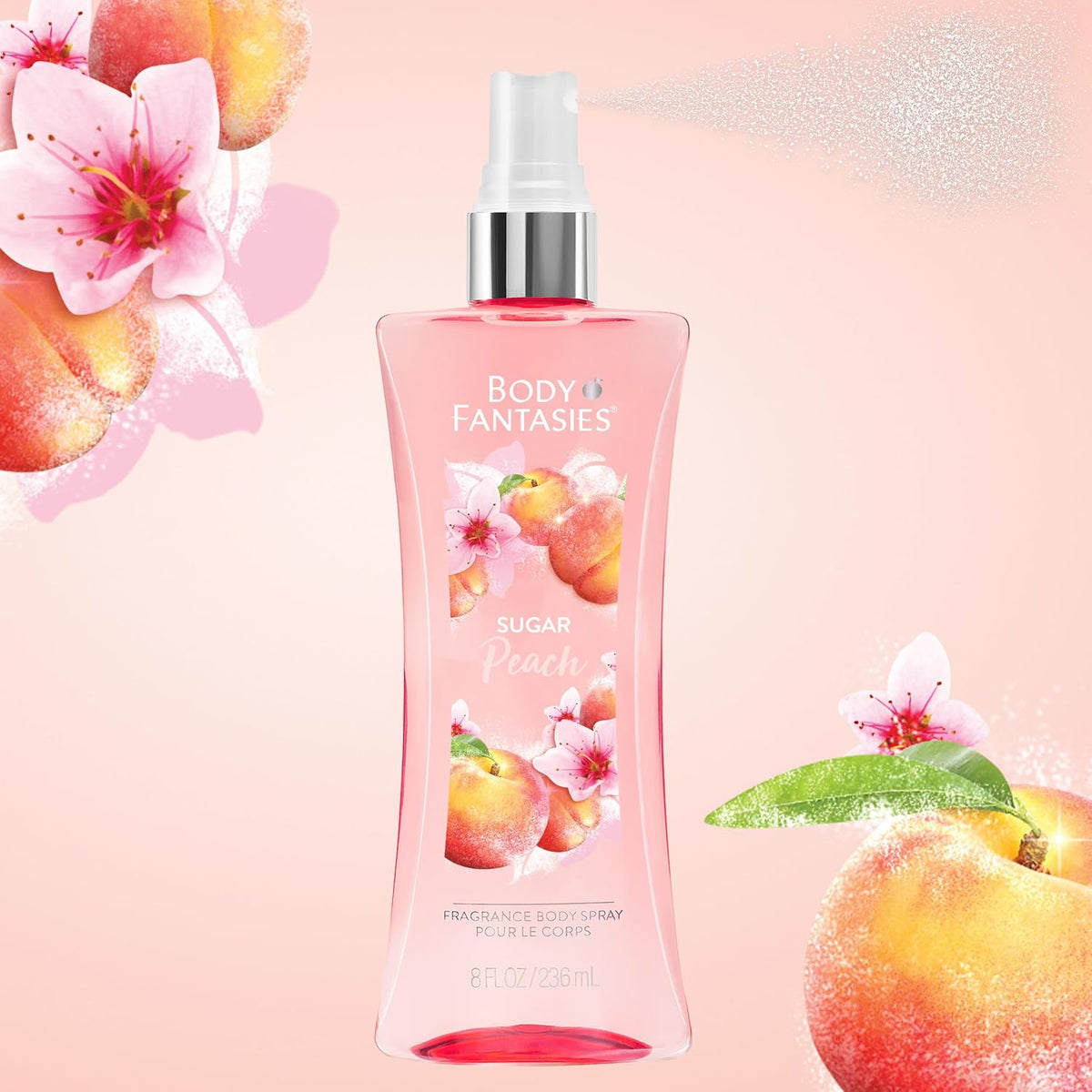 Signature Fragrance Body Spray, Sugar Peach, 8 fl oz