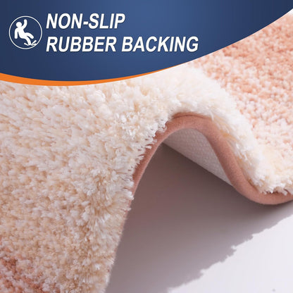 Small Bathroom Rugs 24x16, Extra Soft Absorbent Microfiber Bath Rugs