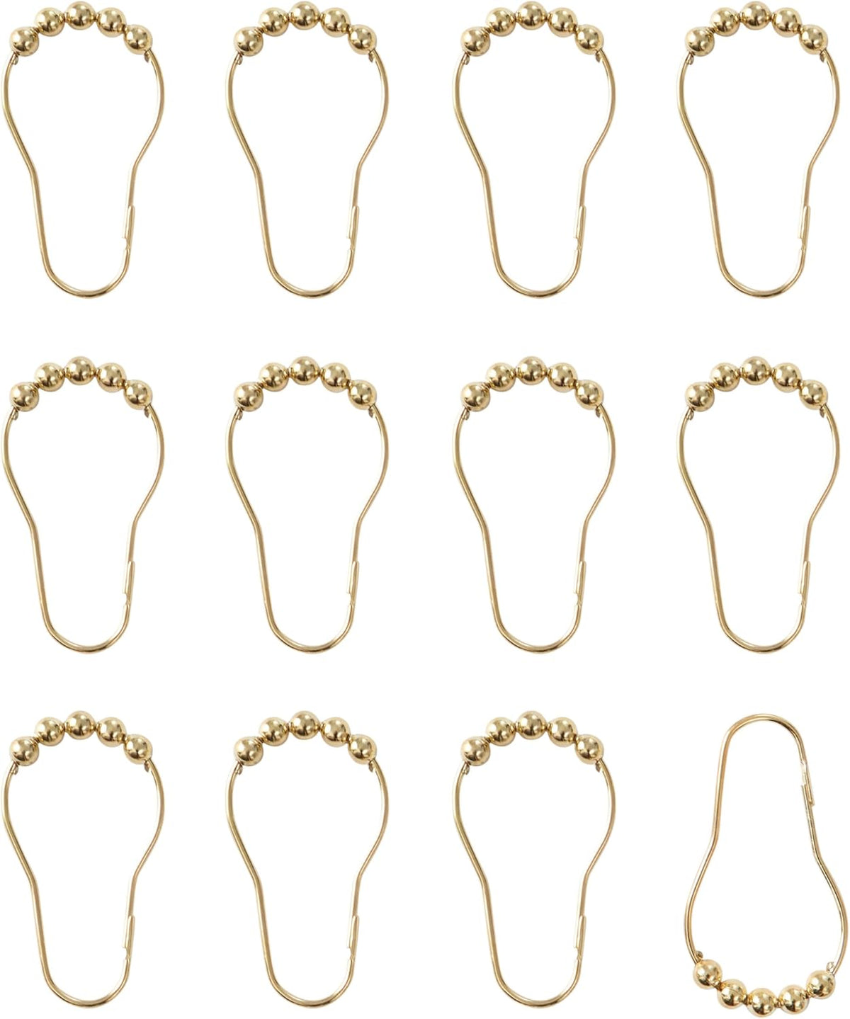 70"x72" Fabric Shower Curtain with 12 Hooks, Blush Gold Leopard 13-Piece Shower Set