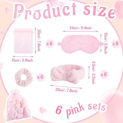 36 Pcs Sleepover Party Favor, Solid Color, Pink