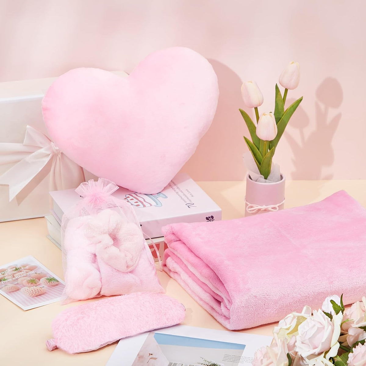 36 Pcs Sleepover Party Favor, Solid Color, Pink