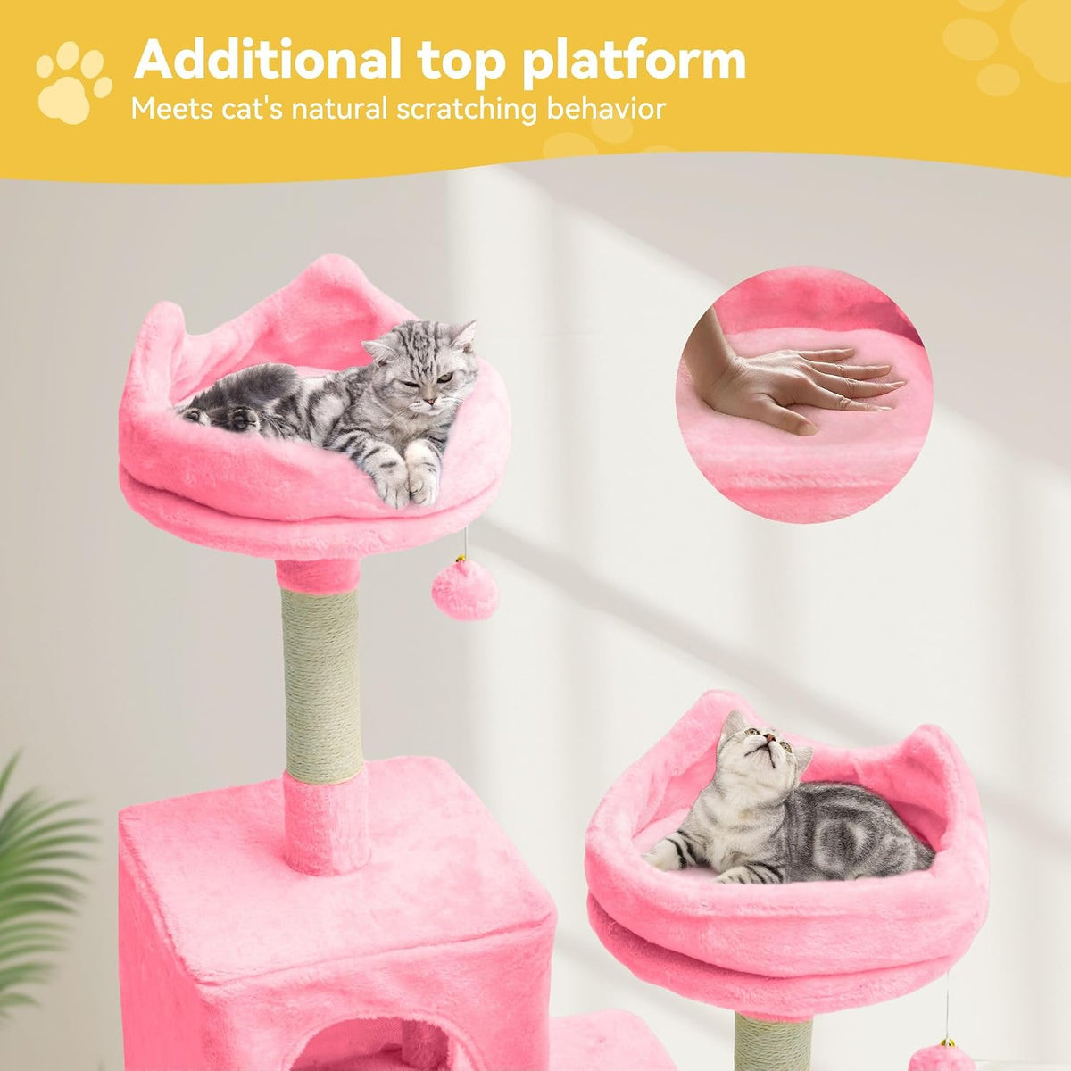 75 in Multi‑Level Cat Tower