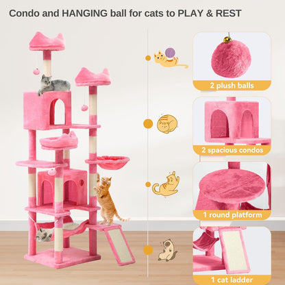 75 in Multi‑Level Cat Tower