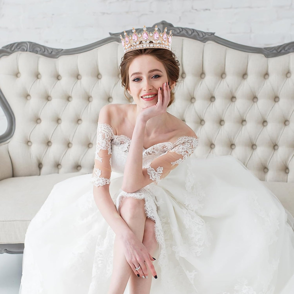 Queen Crown Princess Tiara for Women Birthday Cake Party Pageant