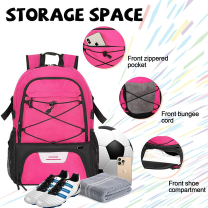 Goloni 35L Basketball Bag,Basketball Backpack with Shoe and Ball Compartment,Backpack for Soccer, Volleyball