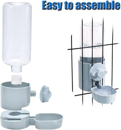17oz Bunny Water Bottle No Drip for Cage, Hanging Automatic Water Dispenser for Small Animal Guinea Pig Hamster Chinchilla Ferret Rabbit