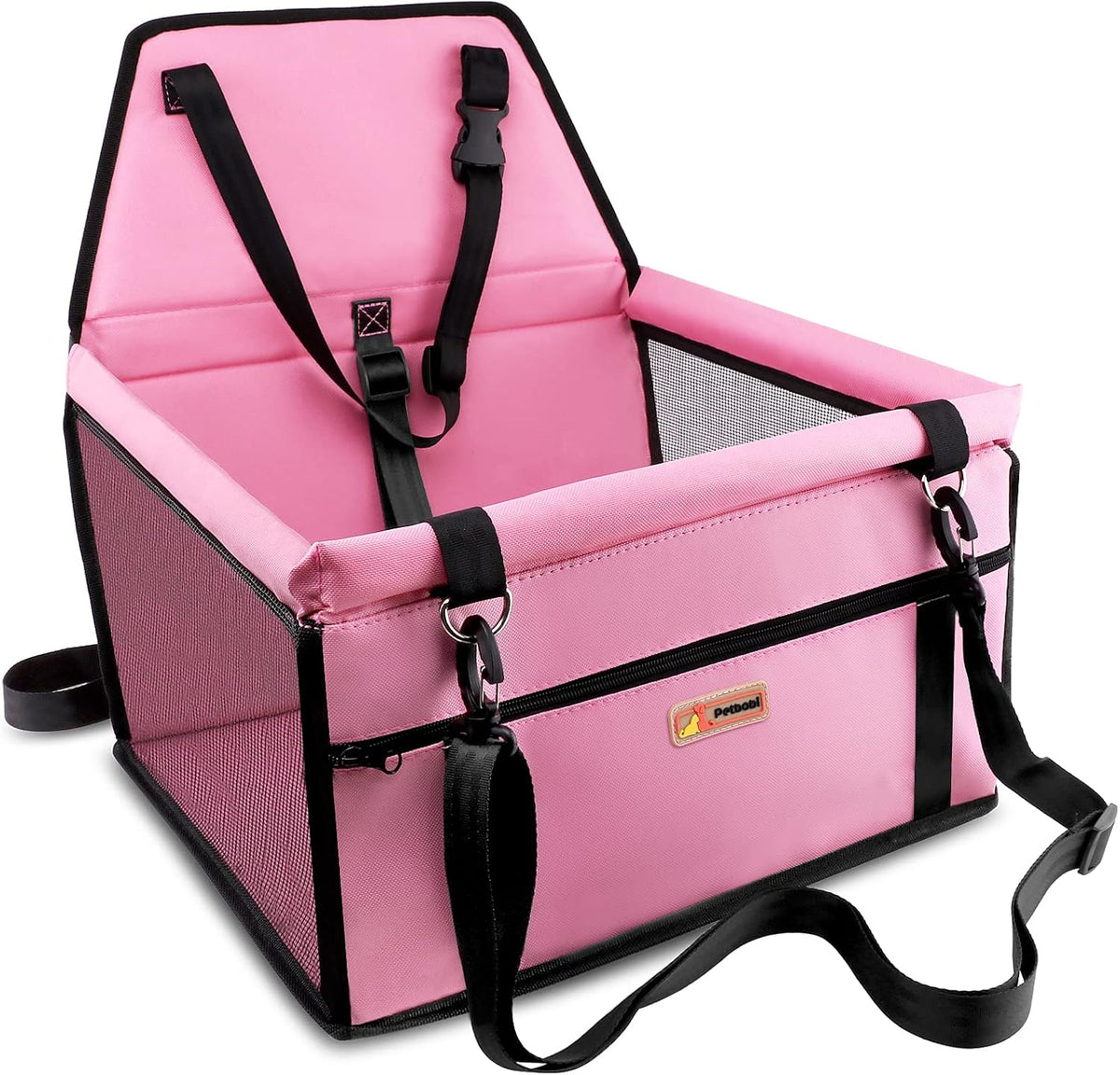 Dog Car Seat for Small Dogs and Cats up to 15 lbs, Portable Booster