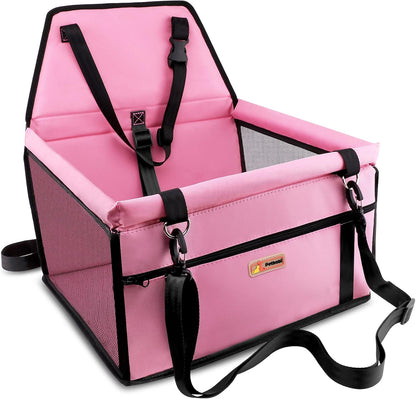 Dog Car Seat for Small Dogs and Cats up to 15 lbs, Portable Booster