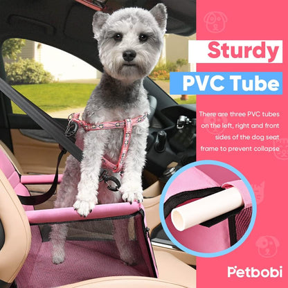 Dog Car Seat for Small Dogs and Cats up to 15 lbs, Portable Booster