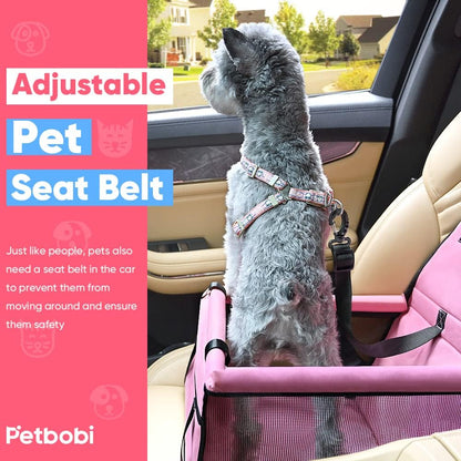 Dog Car Seat for Small Dogs and Cats up to 15 lbs, Portable Booster