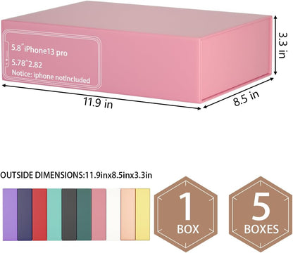 Gift Box 11.9" x 8.5" x 3.3" with Magnetic Closure Lid Gifts Boxe for Presents,Bridesmaid Gift Boxes,Cute Box,Birthday Gifts Boxe,Luxury for Gift Packaging, Magnetic Gifts Boxes for Wrapping Gift