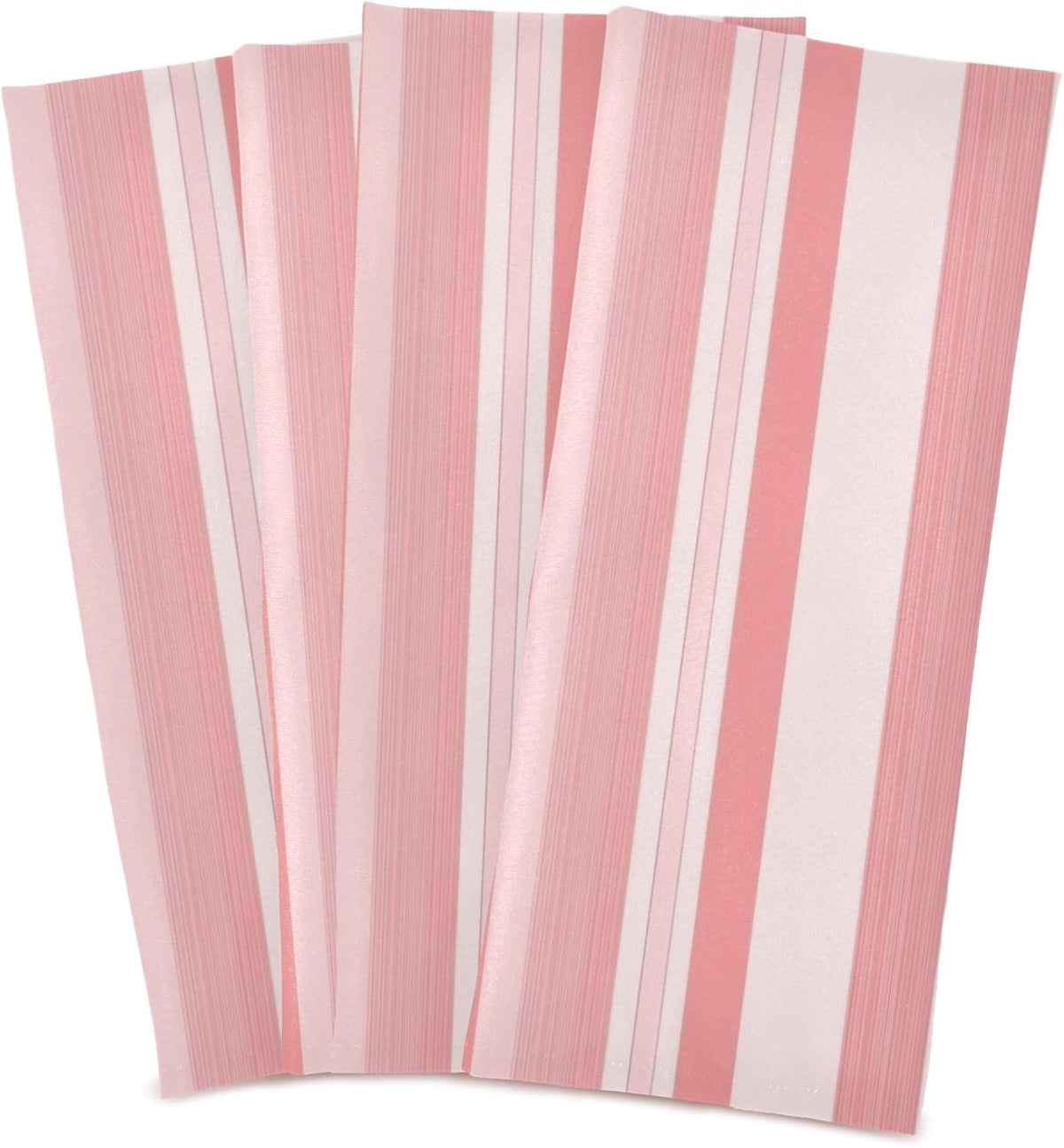 Pastel Pink Stripes Artistic Spring Kitchen Dish Towel Set Decorative Hand Tea Towels Cute Dish Cloths Thin Quick Drying 18 x 28 Inch, 4 Packs