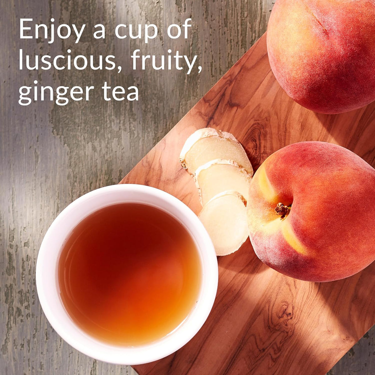 Decaf Ginger Peach Black Tea, 50 Count