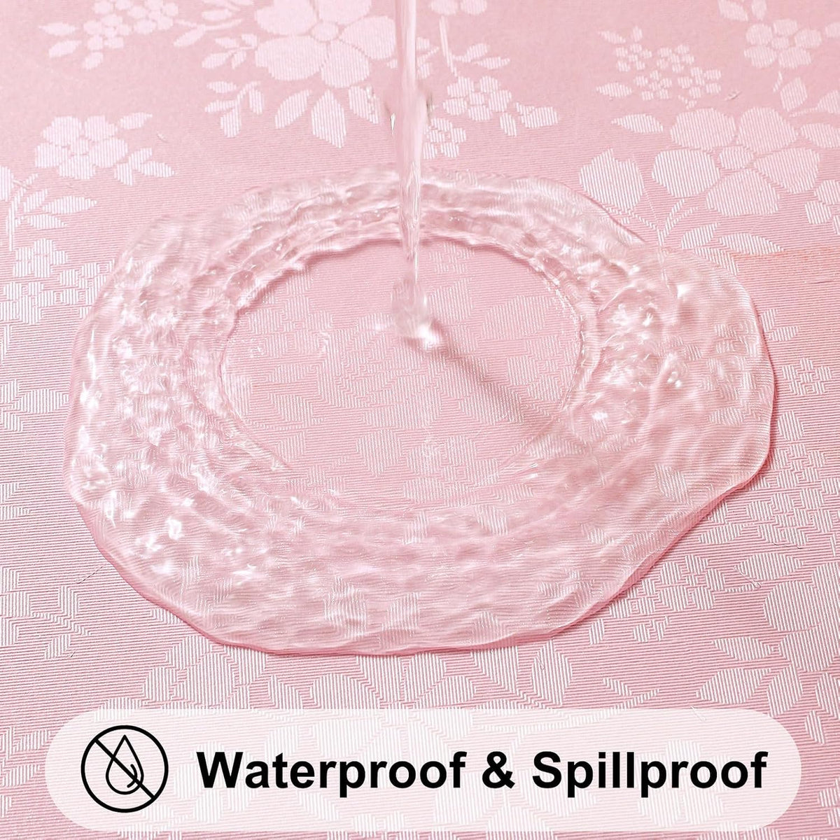 Rectangle Waterproof Heavy Duty Vinyl Tablecloths, 60 x 84 Inch