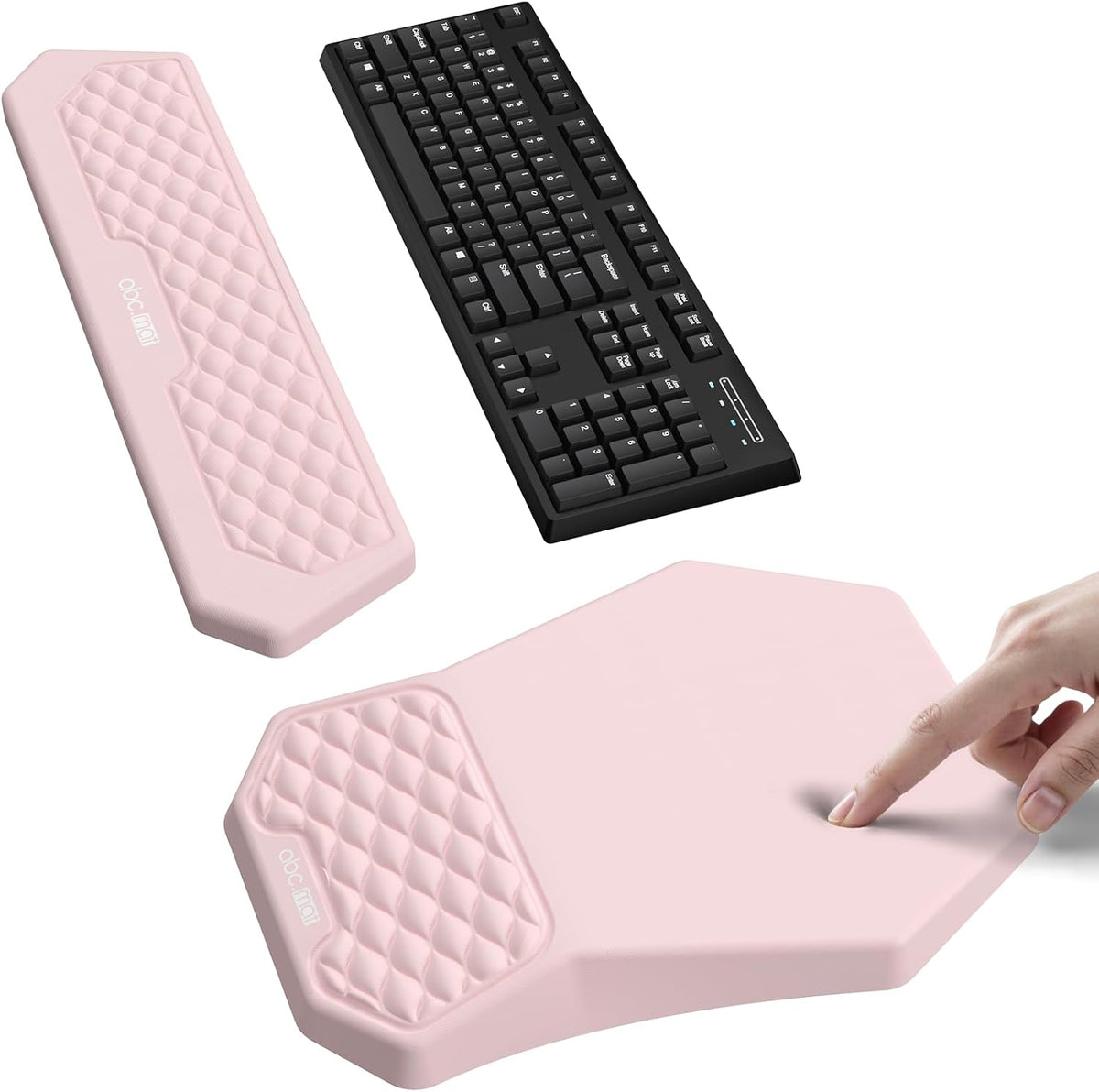 Ergonomic Mouse Pad with Wrist Rest & Keyboard Wrist Rest Support Set