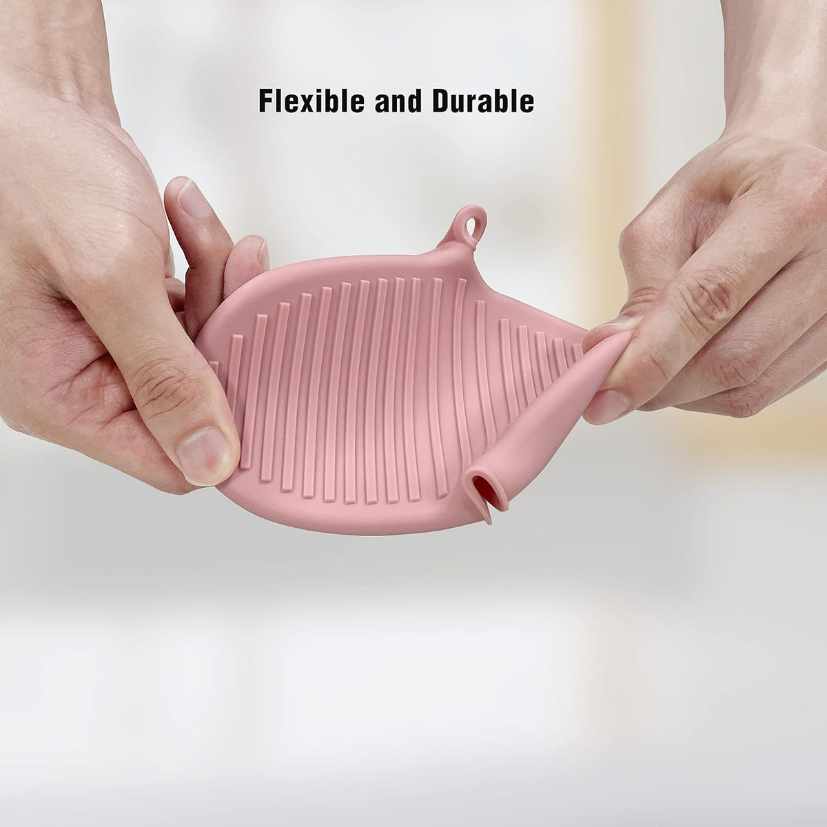 Thickened Mini Silicone Oven Mitts Heat Resistant as Hot Pot Holder, Baking Holder, Rubber Oven Gloves, Finger Pinch Grips, Potholder Mitts for Kitchen Cooking, 1 Pair, Macaron Pink