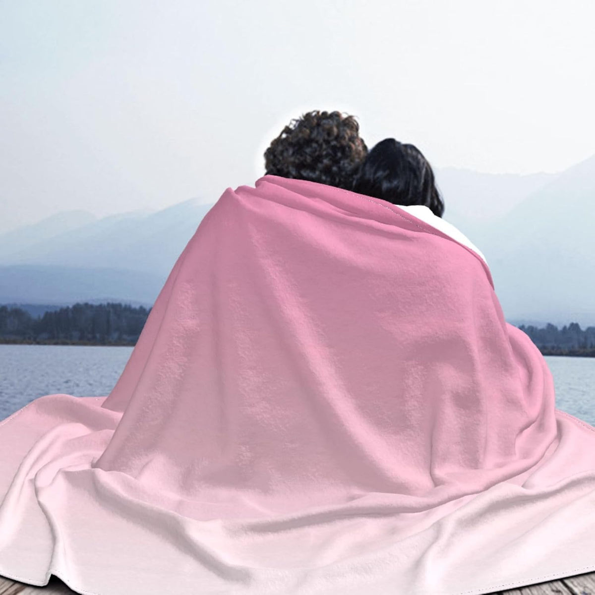 Pink Watercolor Pattern Throw Blanket Warm Ultra-Soft Micro Anti-Pilling Flannel for Bed Couch Living Room 50"X40" Pink