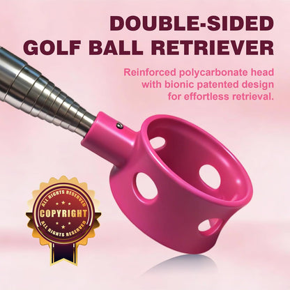 Golf Ball Retriever Telescopic for Water, 9/12/15/20Ft GolfBall Grabber Tool, Golf Accessories Gifts for Men, Women & Golfers, Golf Balls Picker with Stainless Steel Shaft & Rubber Grip