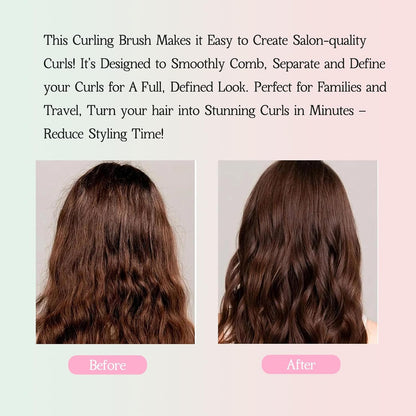 Detangler Brush – Curly Hair Brush for Women, Men & Kids | Flexi Vented Brush with Unique Comb Structure for Wet or Dry Strands (Blush Pink)