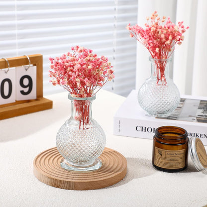 100 Pcs Mini Dried Babys Breath Flowers Pink 5600+ Babys Breath Bulk Bouquet Natural Gypsophila for Wedding Flower Wreaths Baby Shower Bridal Shower Home Vase Decor Card Party DIY, 2-4 Inch