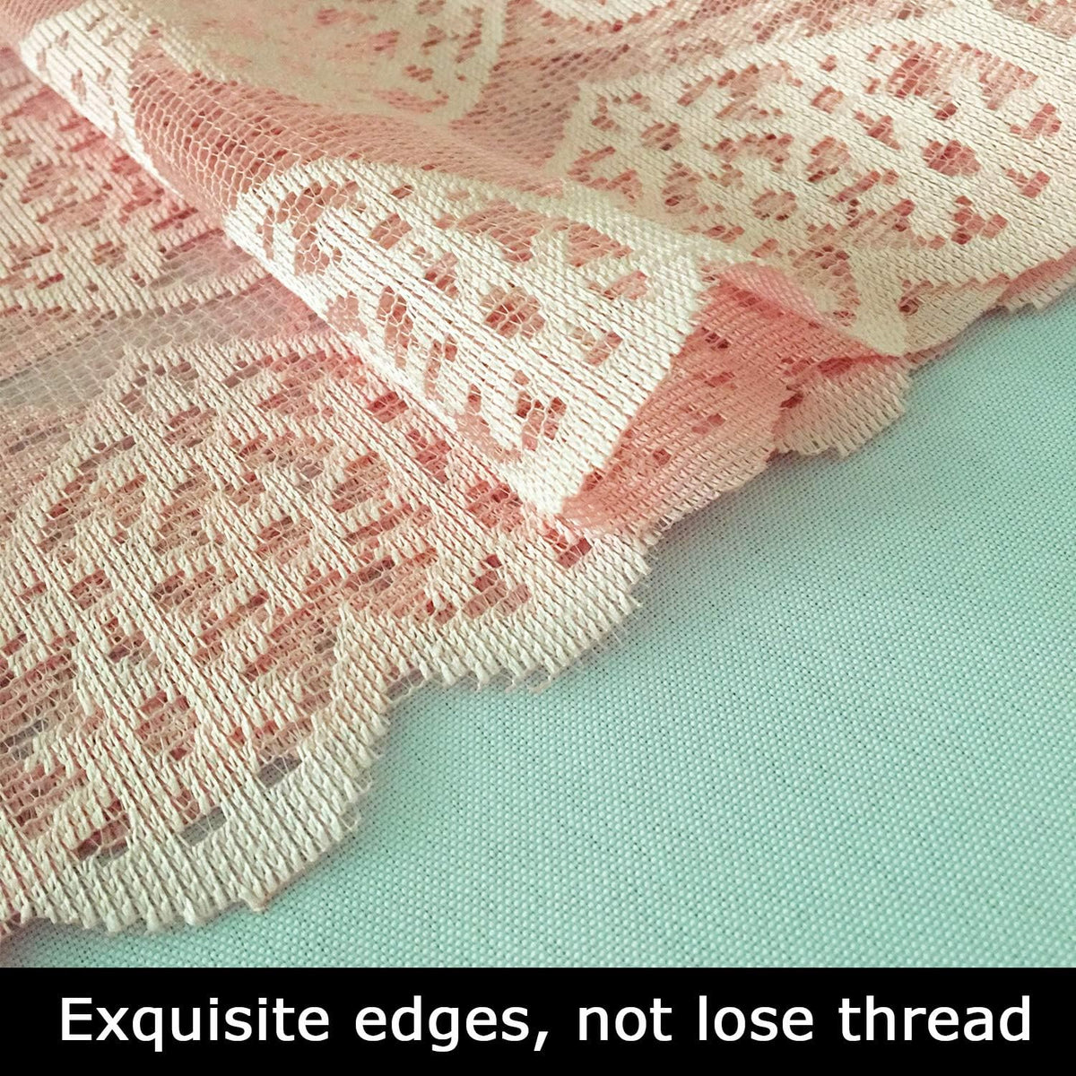 Valentines Day Table Runner - Light Pink Lace Table Runners for Weddings, Valentines Day Table Decorations - Romantic Love Heart Table Runner for Home Dining Table - 12 x 72 Inch