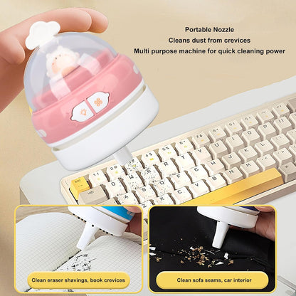 Desktop Vacuum Cleaner, 1000Pa USB Rechargeable Mini