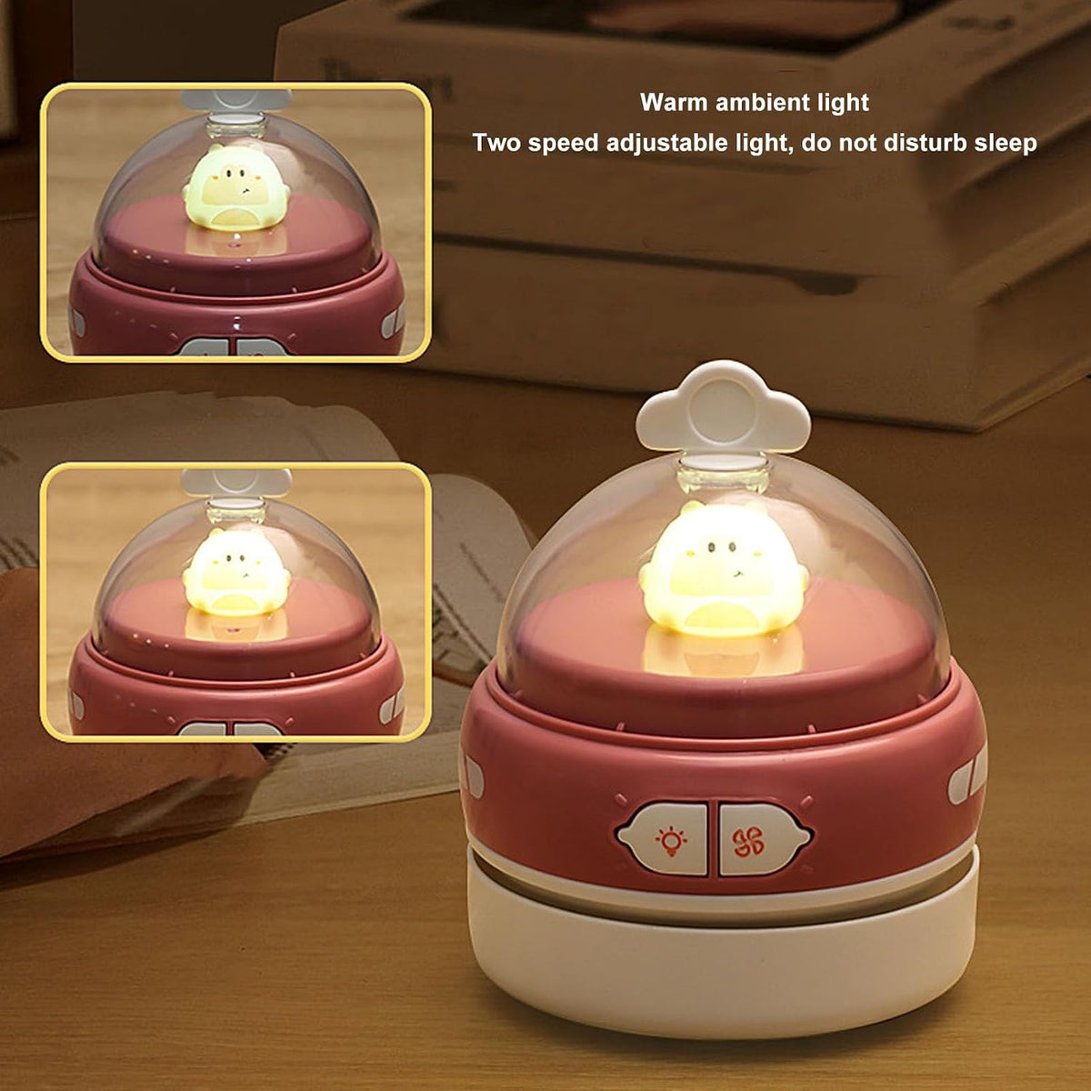 Desktop Vacuum Cleaner, 1000Pa USB Rechargeable Mini