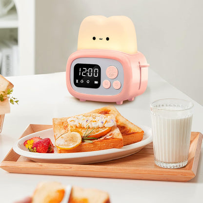 Timer Clock Night Light for Kids, Tiny Hand Size Portable LED Clock Lamp Kids Desktop Timer for Toothbrush, Learning, Exercise, Bathroom, Oven, Baking, Cooking, Table, Bedroom, Kitchen