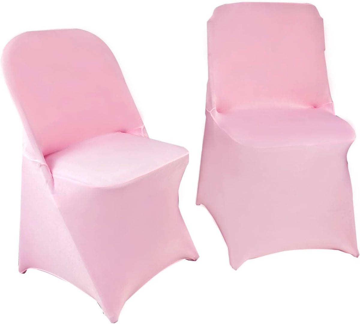 10PCS Spandex Folding Waterproof Chair Covers for Party,Pink
