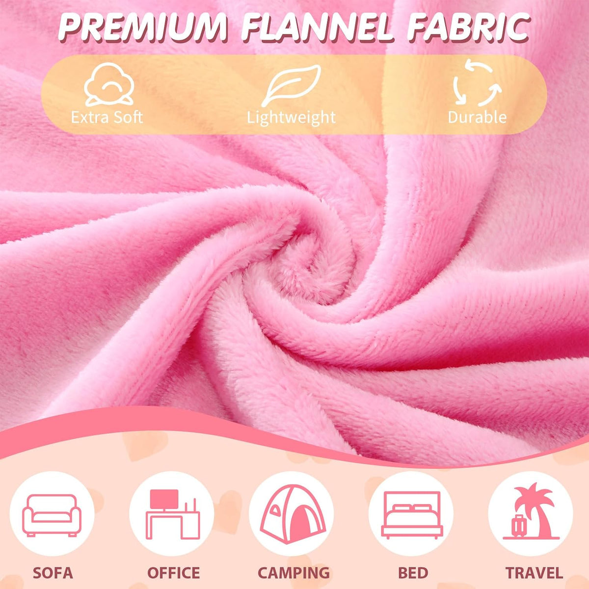 63 Pcs Spa Sleepover Party Supply Set 9 Pink Fleece Blankets 9 Fluffy Pink Heart Throw Pillows 9 Satin Eye Masks 9 Spa Headband 9 Wristband 9 Plush Scrunchies 9 Gift Bags for Slumber Party