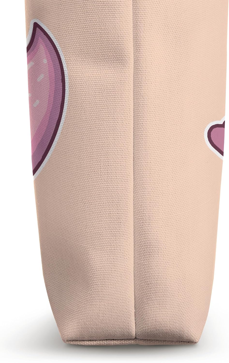 Cute Axolotl Drinking Boba Bubble Tea Love Hearts Peach Pink Tote Bag