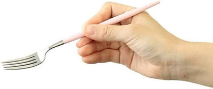 GOA Pink Silver Dessert Fork G007PK