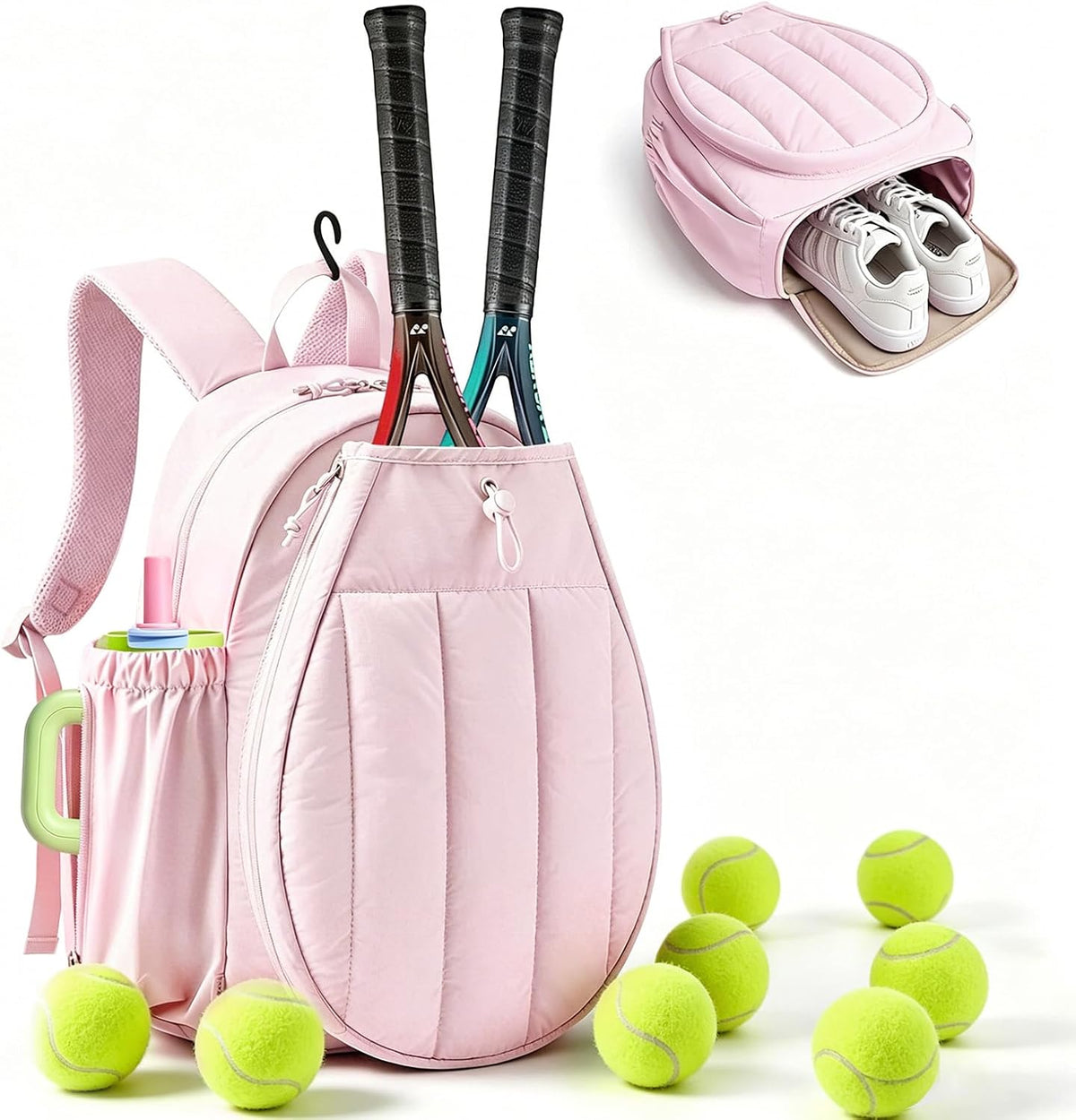 Tennis Bag for Women, Tennis Backpack Holds 2 Rackets