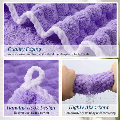 4 Pcs Oversized Bath Towel Extra Large Sheet, Macaron