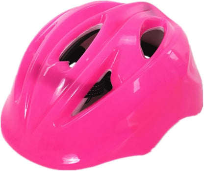 Kids Cycle Helmet for Boys & Girls,7Pcs/Set Roller Skateboard Ski Adjustable PVC Breathable Helmet Arm Sleeve Knee Protector Kit for Skating Pink One Size