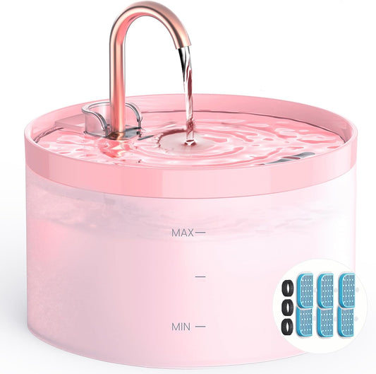 Cat Water Fountain for Cats Indoor: 67oz/2L GIOTOHUN Cat Fountain