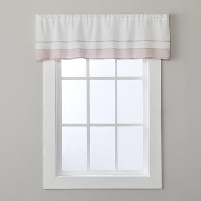 SKL Home by Saturday Knight Carrick Stripe Valance, 56" x 13", Pink