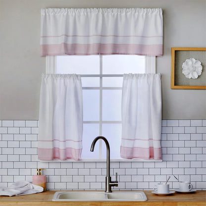 SKL Home by Saturday Knight Carrick Stripe Valance, 56" x 13", Pink