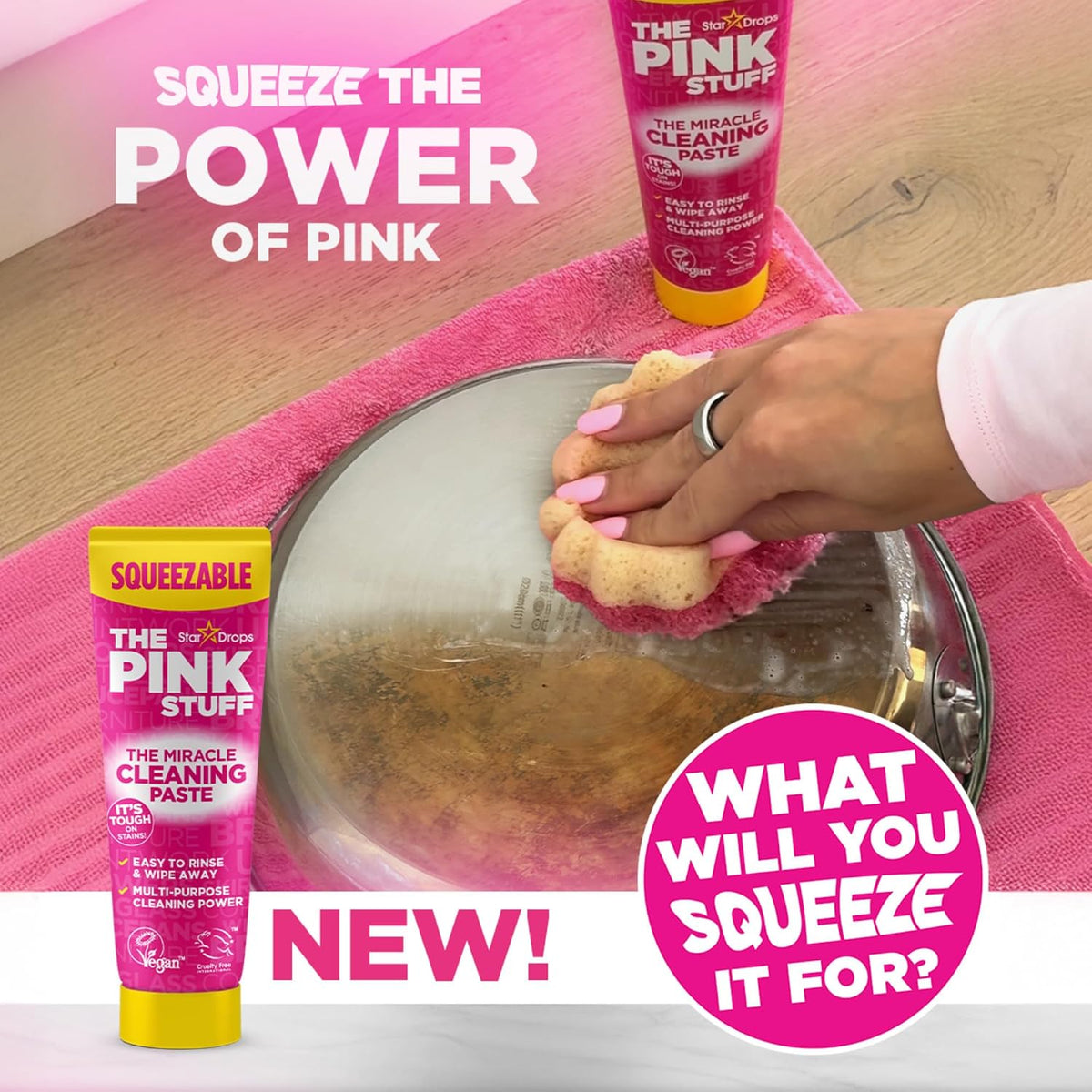 Stardrops Squeezable Cleaning Paste with SQeeZY Sponge