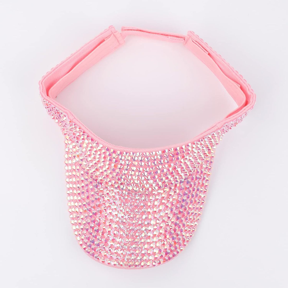 Shiny Rhinestone Sport Sun Visor Hat Adjustable Summer Cap for Women Men Golf Tennis Cycling Running Jogging