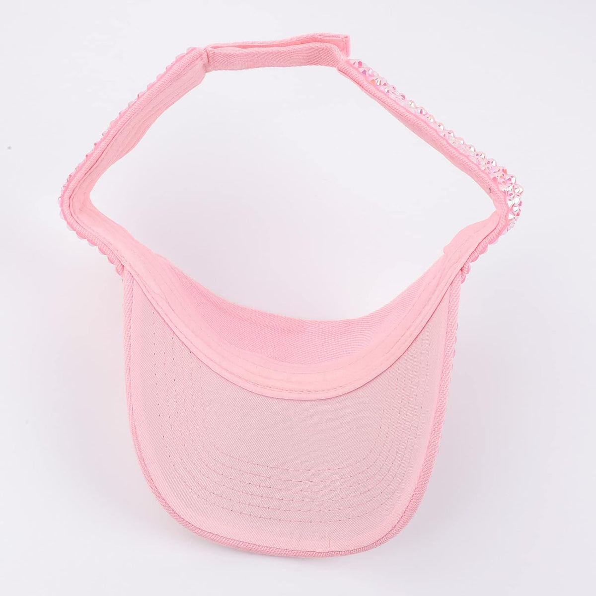 Shiny Rhinestone Sport Sun Visor Hat Adjustable Summer Cap for Women Men Golf Tennis Cycling Running Jogging