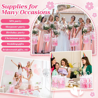 6 Sets Teens Girl Party Favors Bulk Women, Cherry Blossoms, Pink