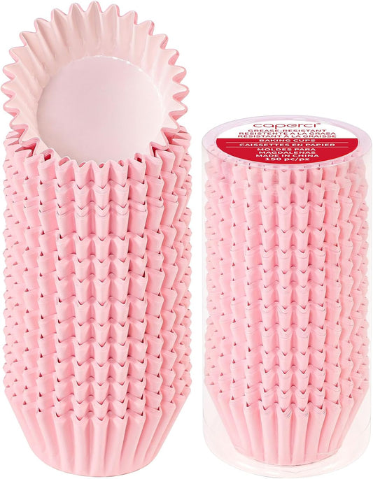 Heavy Duty Pink Cupcake Liners Standard Muffin Baking Cups 150pcs
