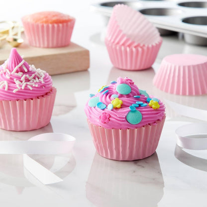 Heavy Duty Pink Cupcake Liners Standard Muffin Baking Cups 150pcs