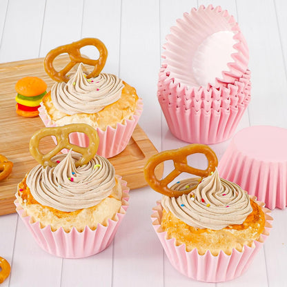 Heavy Duty Pink Cupcake Liners Standard Muffin Baking Cups 150pcs