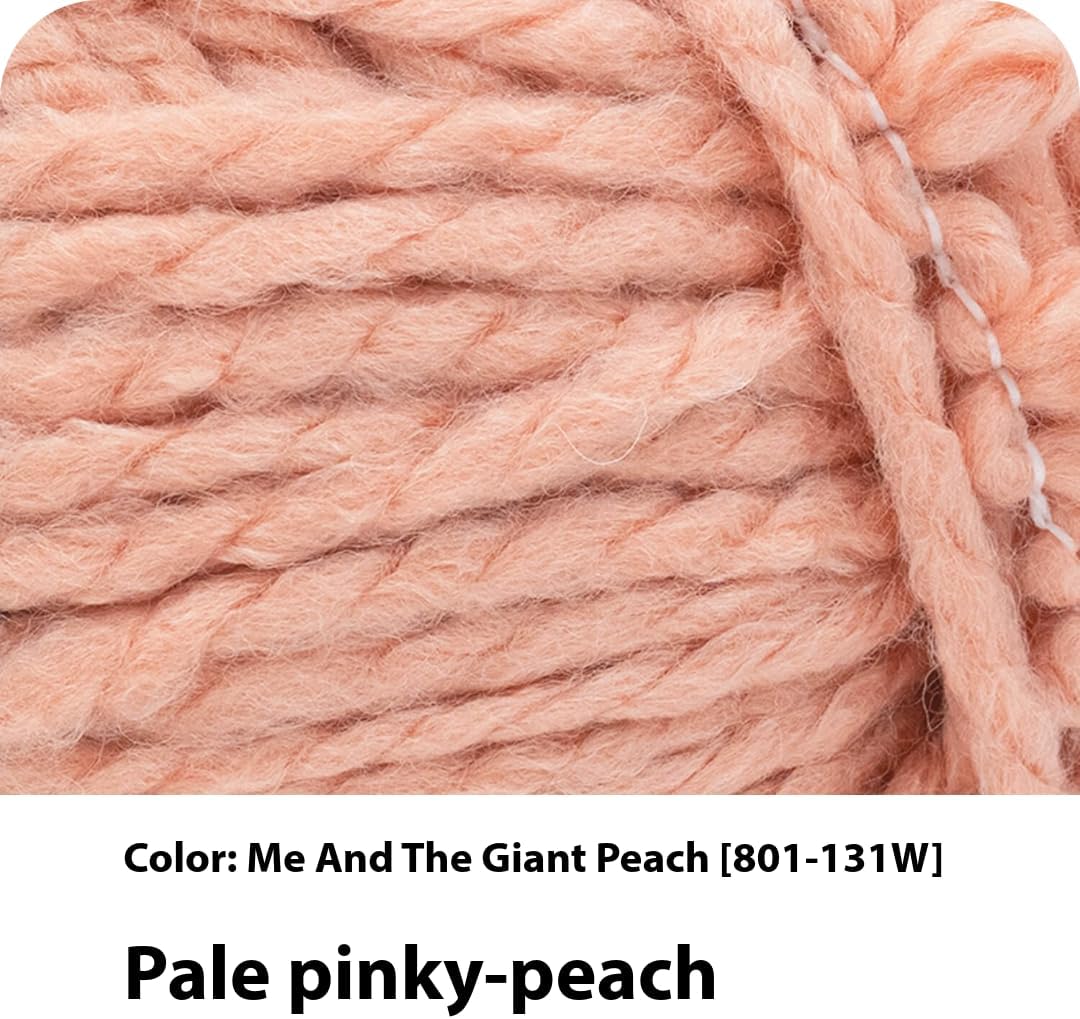 InstaKnit Beginner Yarn for Knitting, Me and The Giant Peach, 1 Pack