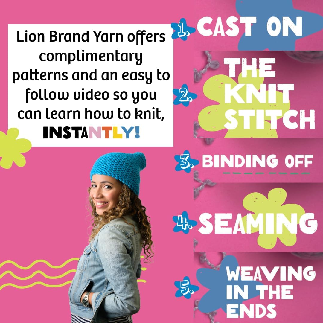 InstaKnit Beginner Yarn for Knitting, Me and The Giant Peach, 1 Pack