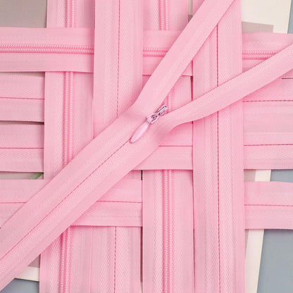20pcs Pink Nylon Invisible Zippers Tailor Sewing Tools Garment Accessories 10 inch Invisible Zippers