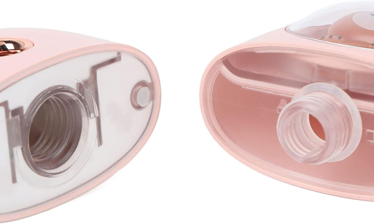 Face Steamer, 35ml Facial Steamer Cute Animal Portable Face Steamer Face Humidifier USB Rechargeable Mist Sprayer for Skin Care (Pink)