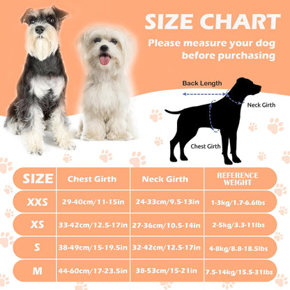 No Pull Dog Harness Adjustable Small Dog Harness and Leash Set, Lightweight and Soft Dog Harness No Choke Escape Proof Pet Harness Vest (Pink Daisy, S)